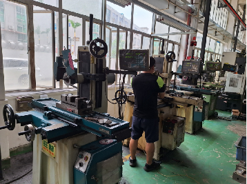 CNC machine precision cutting